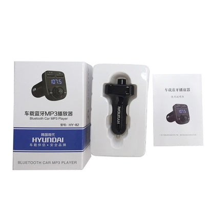 HY82 Car MP3 Bluetooth Receiver Dual USB Car Charger, HY82 Fast Charge Version