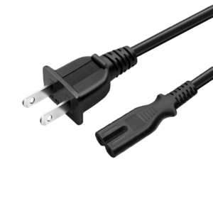 High Quality UL Listed 2 Prong Style US Plug Notebook C8 AC Power Cord, Length: 1.2m 1.5m 1.8m 2.0m 3.0m 5.0m