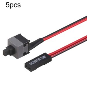 5pcs Computer Chassis Power Switch Cable For ATX
