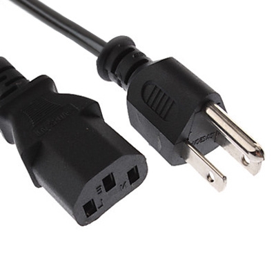 Universal UL Listed US 3 Prong AC Power Cords for Desktop Computer Printer Monitor Plug, Cable Length: 0.5m 1.0m 1.2m 1.5m 1.8m 2.0m 3.0m 5.0m 10.0m