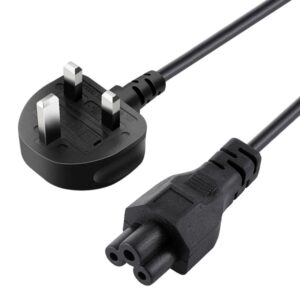 High Quality 3 Prong Style UK Notebook AC Power Cord, Length: 1.2m 1.5m 1.8m 2.0m