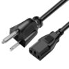 3 Prong Style US Plugs AC Power Cord
