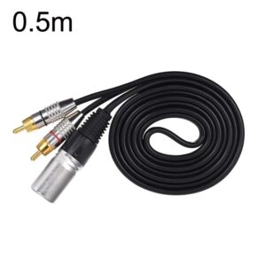XLR Male To 2RCA Male Plug Stereo Audio Cable