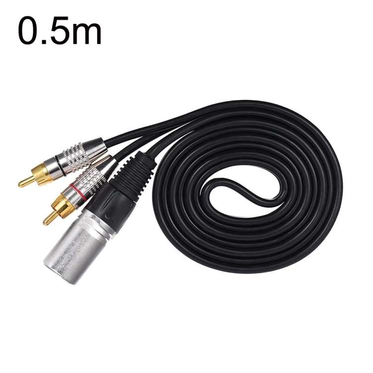 XLR Male To 2RCA Male Plug Stereo Audio Cable