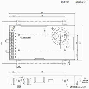 MeanWell LRS-350-24 350w 24v 14.6A  SWITCHING POWER SUPPLY