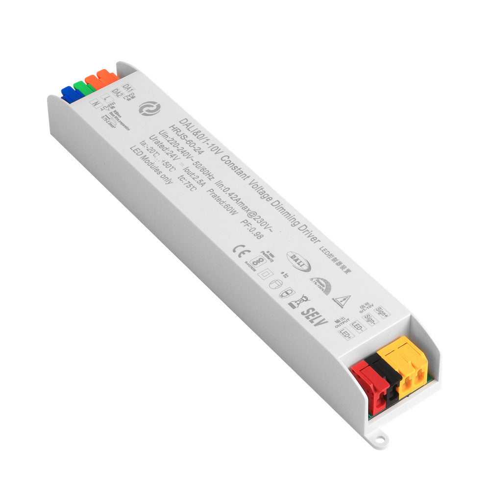 Plastic Case 0-10V/Dali/Push Three-in-one Dimming Power Supply 24V Voltage 60W to 350W