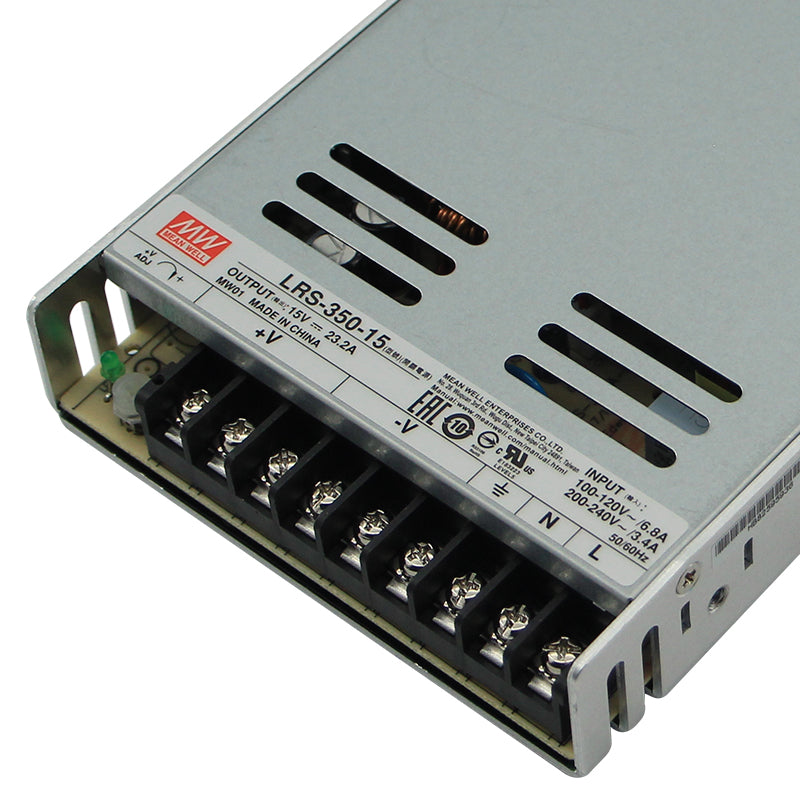 LRS-350-15 Mean Well 350W 15V 23.2A Ac Dc Single Output Enclosed SMPS Switching Power Supply
