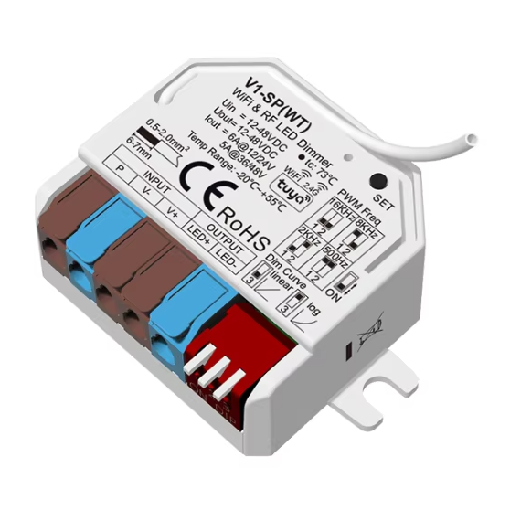 Multi-Channel 5A 12-48VDC WiFi Tuya DALI Led Dimmer