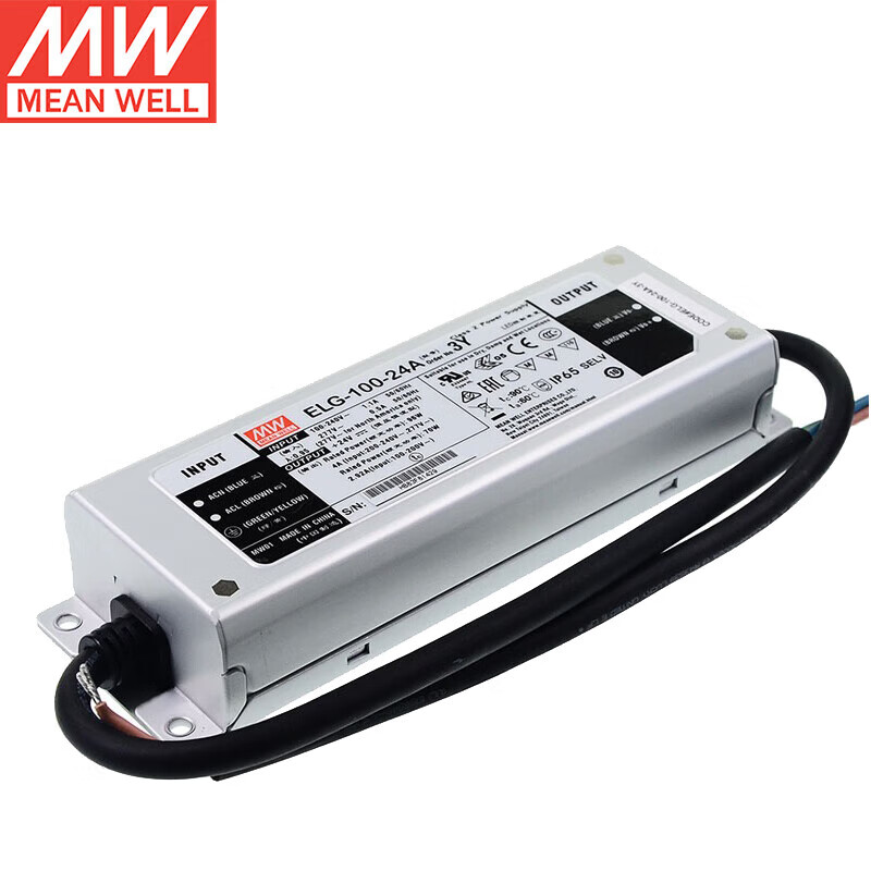 MEAN WELL ELG-100 Series | 100W Constant Voltage + Constant Current LED Driver with IP67/IP65