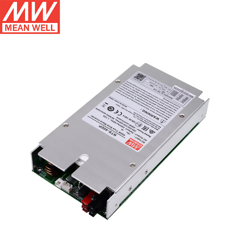 MEAN WELL NTS-250P / NTS-400P Series 250W-400W Built-in Type True Sine Wave DC-AC Inverters with Fanless Design