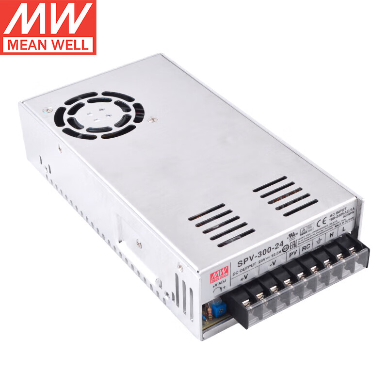 MEAN WELL SPV-150 / SPV-300 Series 150W-300W Programmable Single Output Enclosed Power Supplies