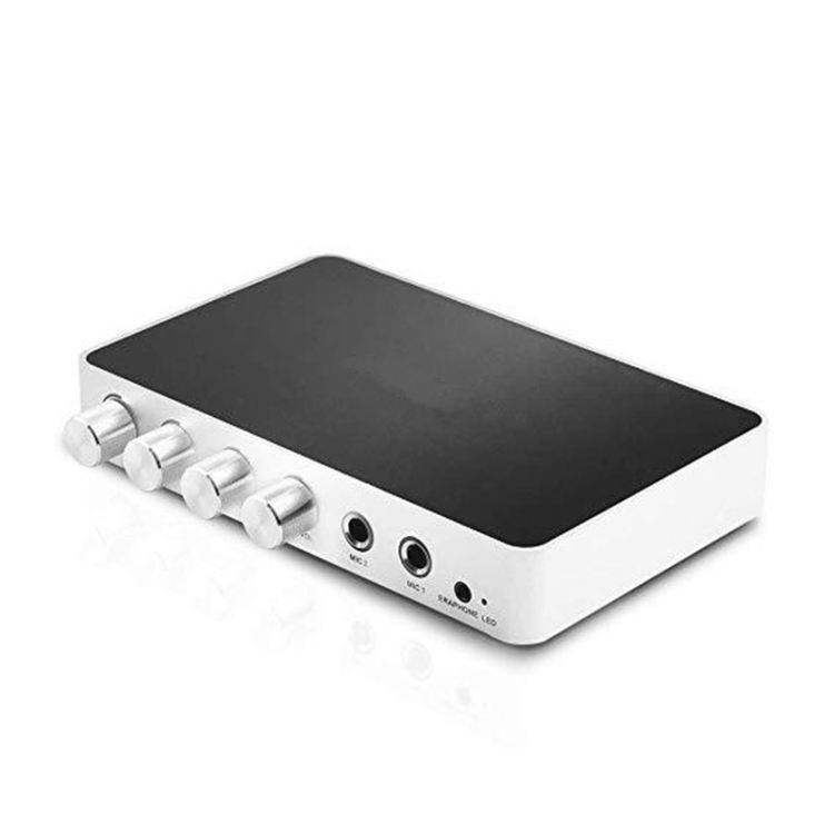 KM200 Portable Digital Stereo Audio Echo System Machine HDMI Karaoke Mixer Amplifier 4K/2K TV PC Home Theater