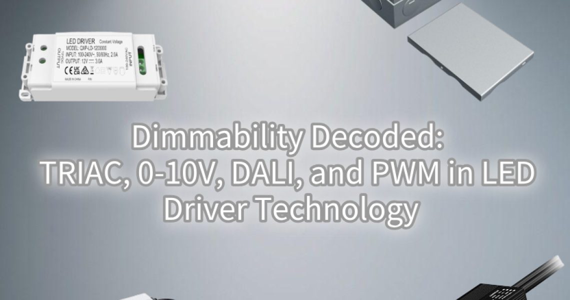 Dimmability Decoded TRIAC 0-10V DALI and PWM in LED Driver Technology