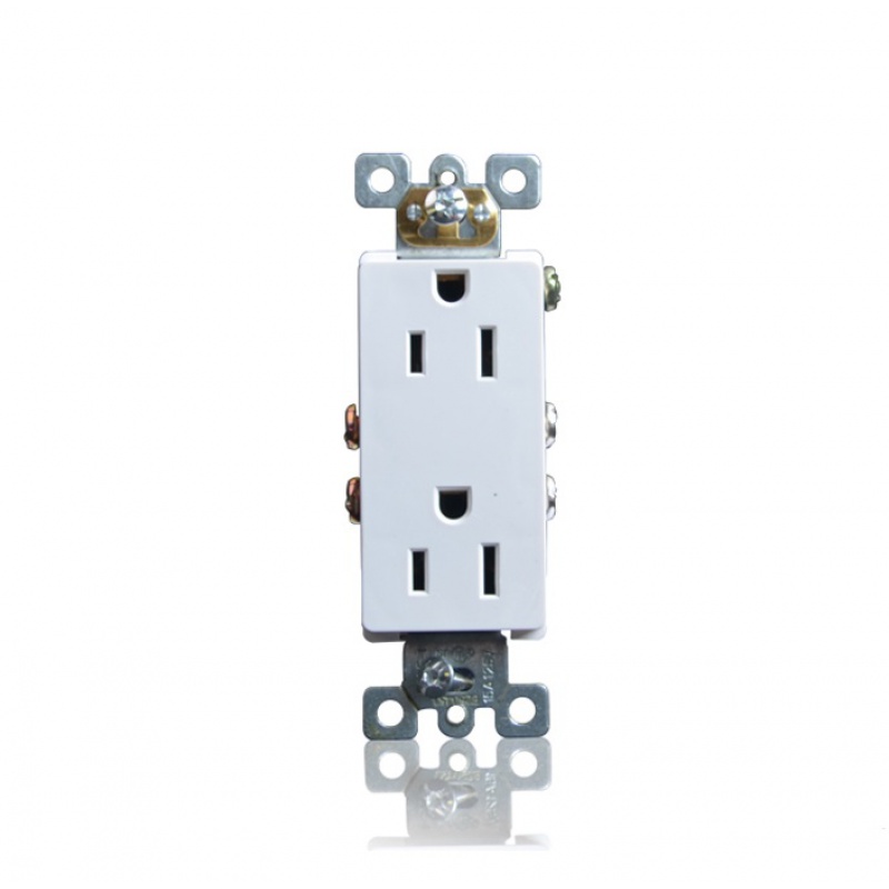 Ul-certified American Duplex Receptacle Outlet Socket15A, 20A, 125V Electrical Power Socket